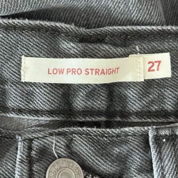 Levi’s Low Pro Straight Jeans Gray Wash Size 27 - Picture 5 of 13